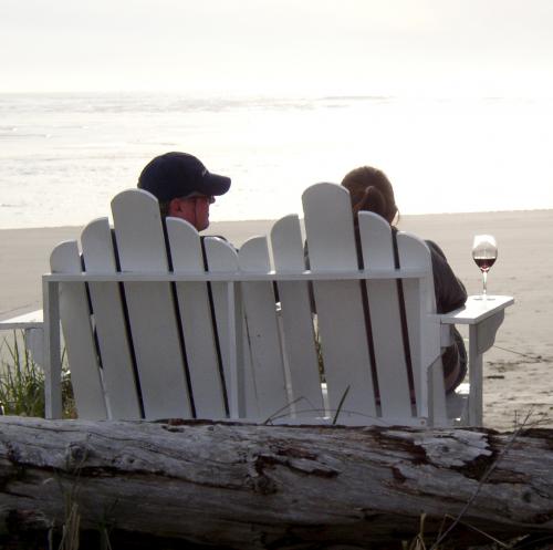 beach chair sunsets