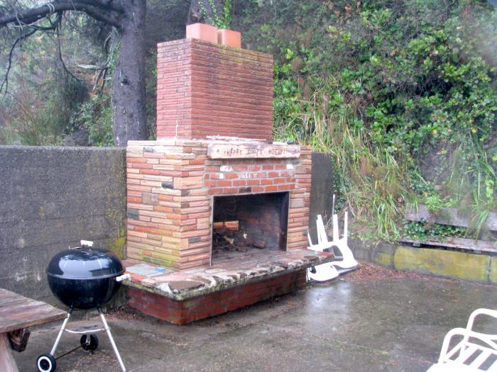 Sand Castle outdoor fireplace