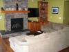 fireplace flat screen TV