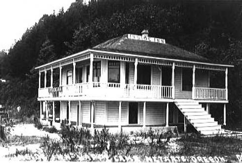 The historic Homestead house.  The oldest structure in Netarts, OR